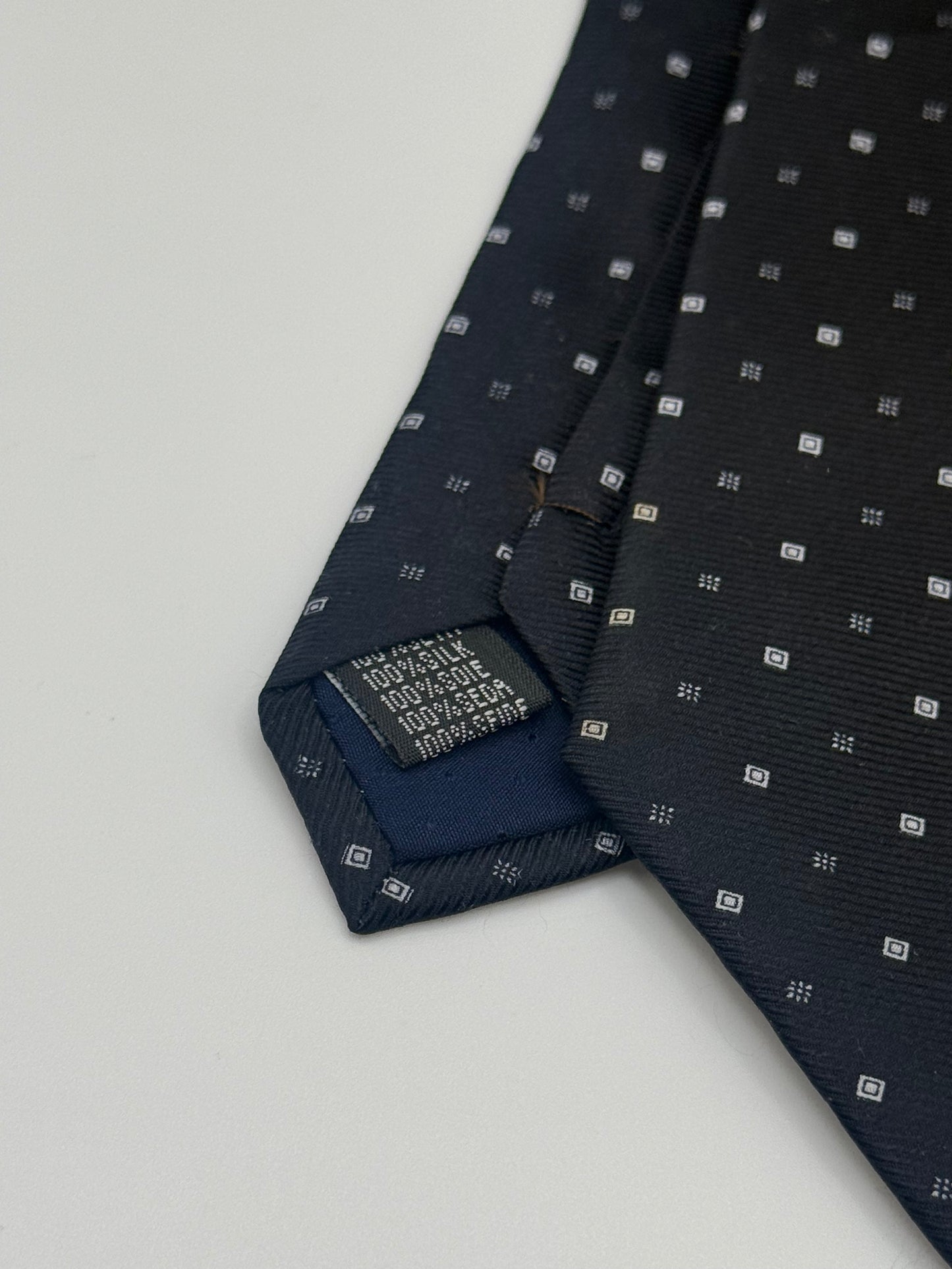Black silk tie