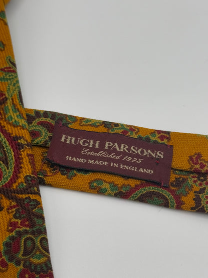 Yellow wool pasley tie