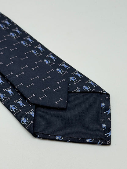 Dark blue twill silk limited edition