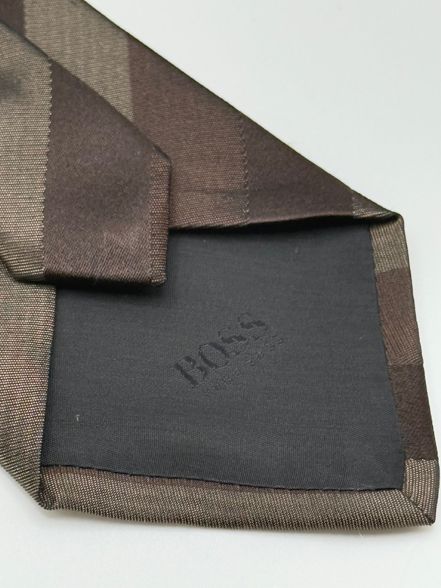 Brown slik tie