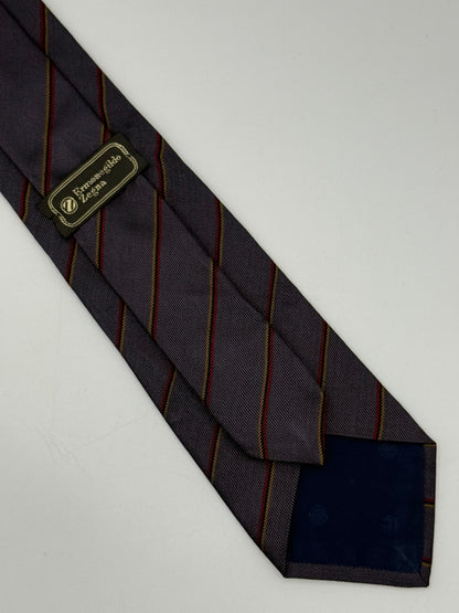 Grey silk tie