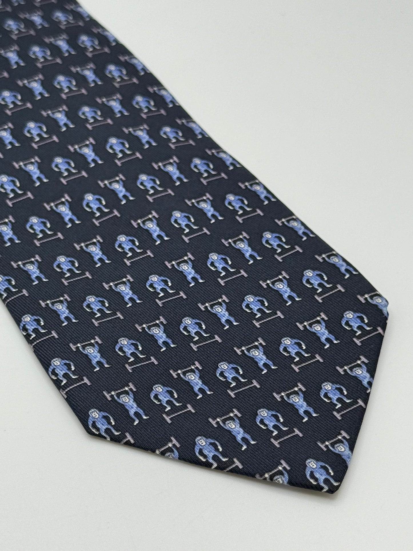 Dark blue twill silk limited edition