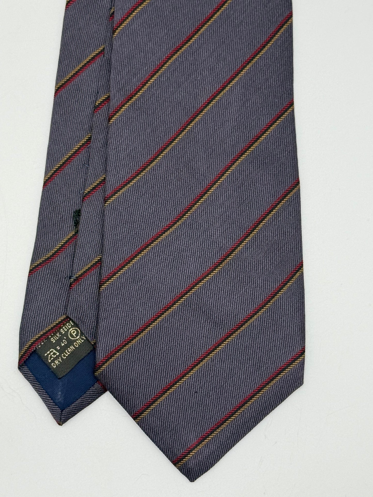 Grey silk tie