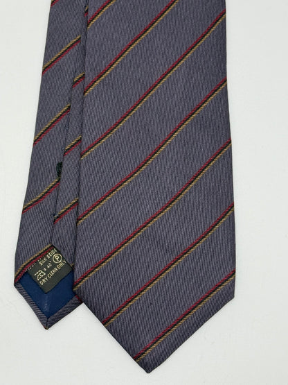 Grey silk tie