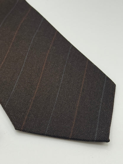 Brown wool tie