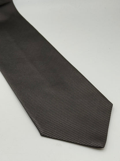Grey jacquard silk tie
