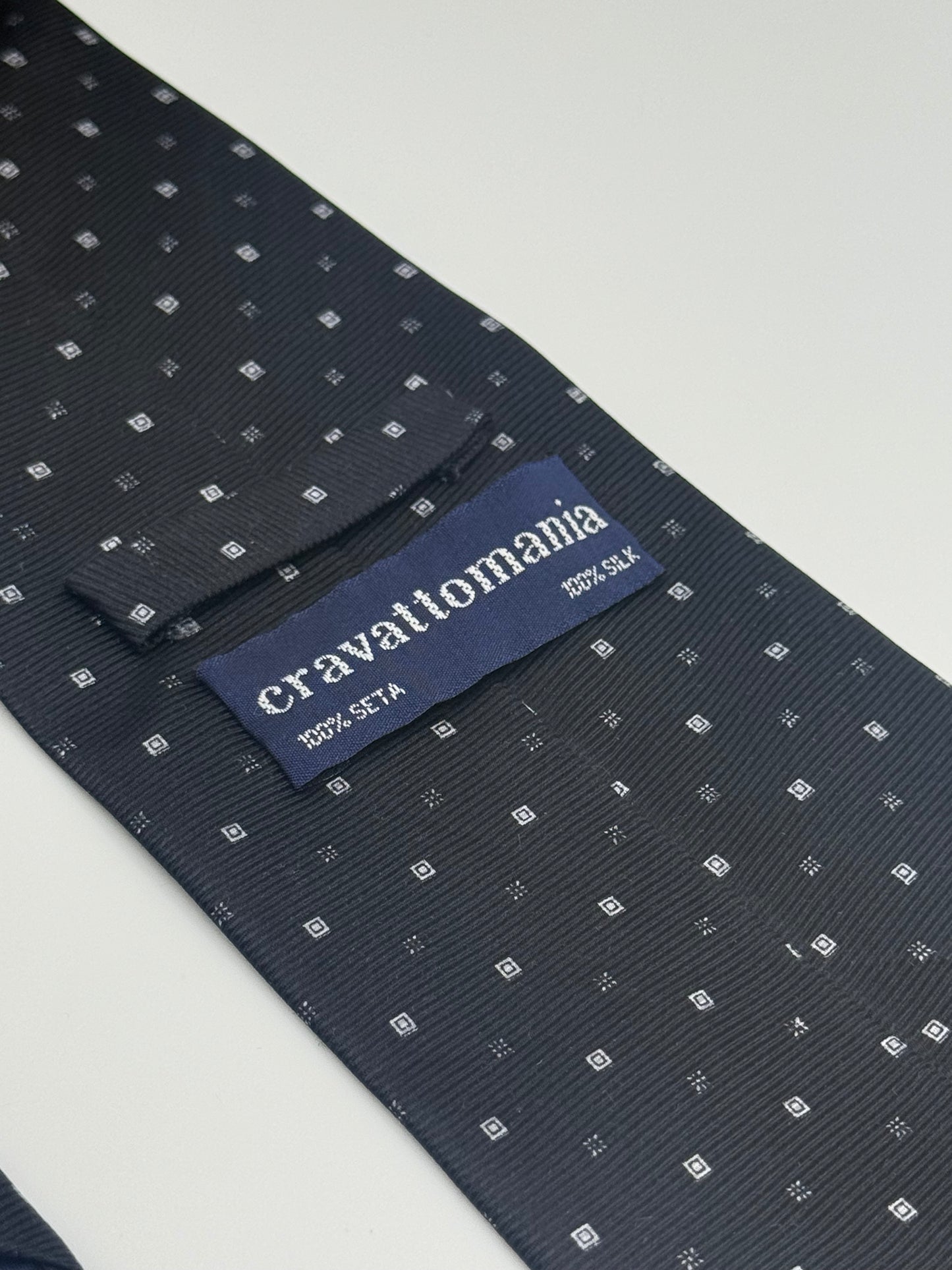 Black silk tie