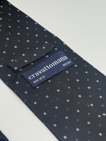 Black silk tie