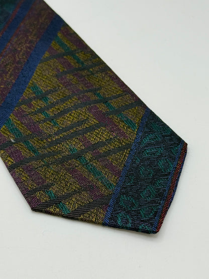 Multicolor silk tie