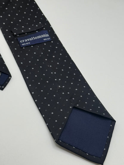 Black silk tie