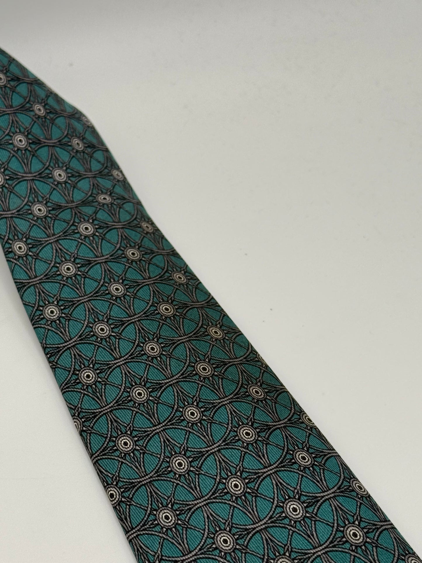 Light blue twill silk tie