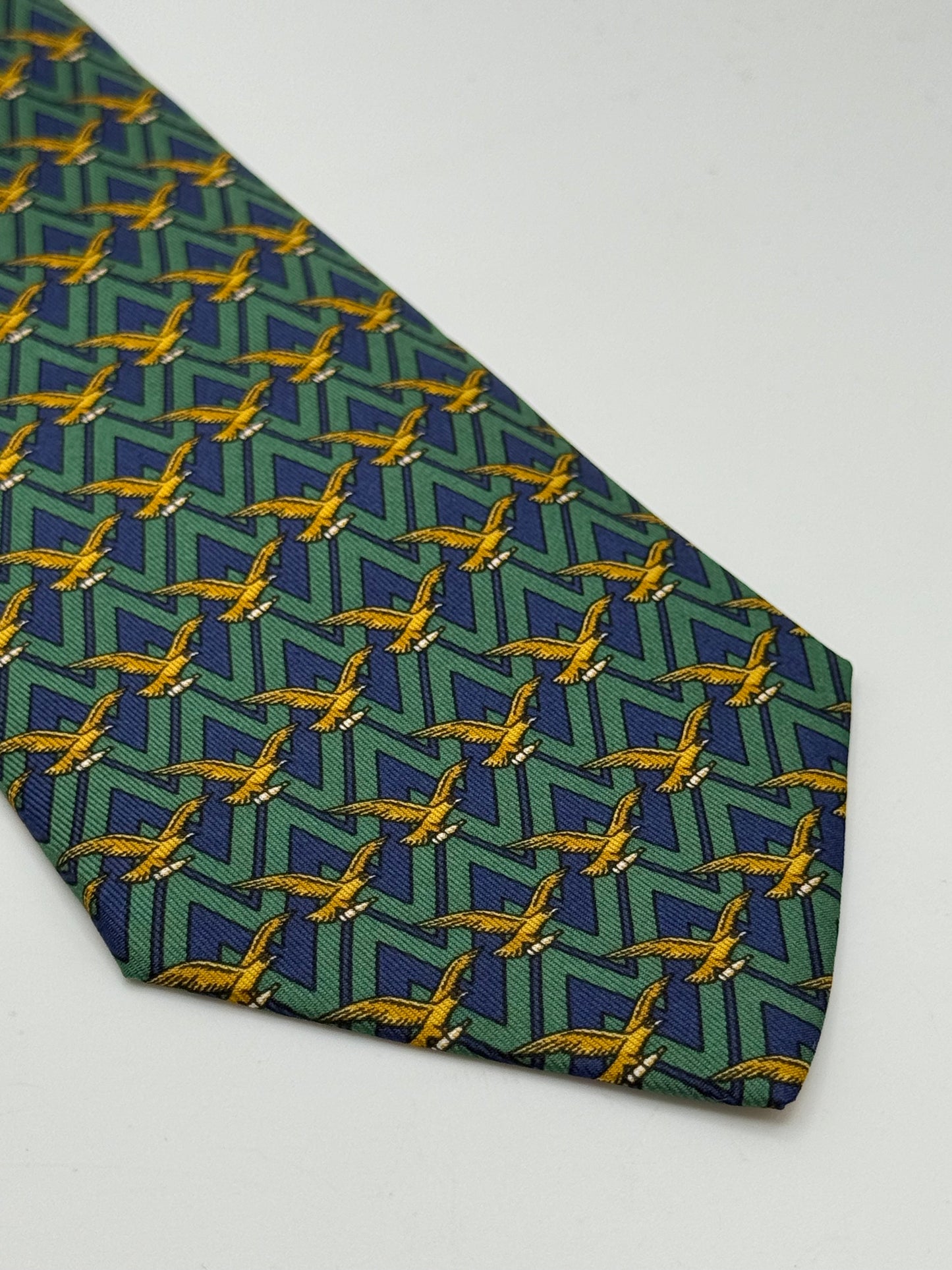 Dark blue twill silk tie limited edition