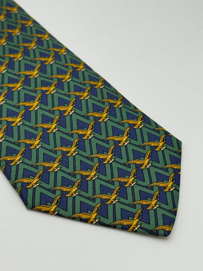 Dark blue twill silk tie limited edition