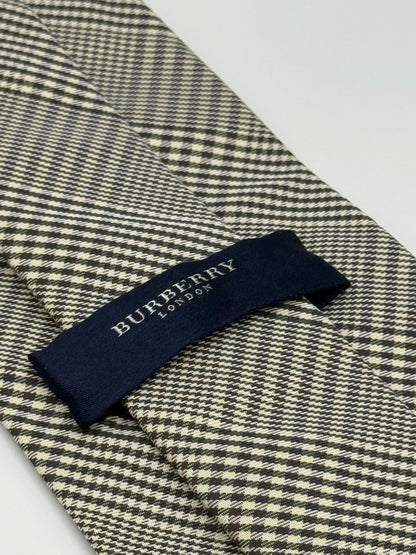 Check silk tie