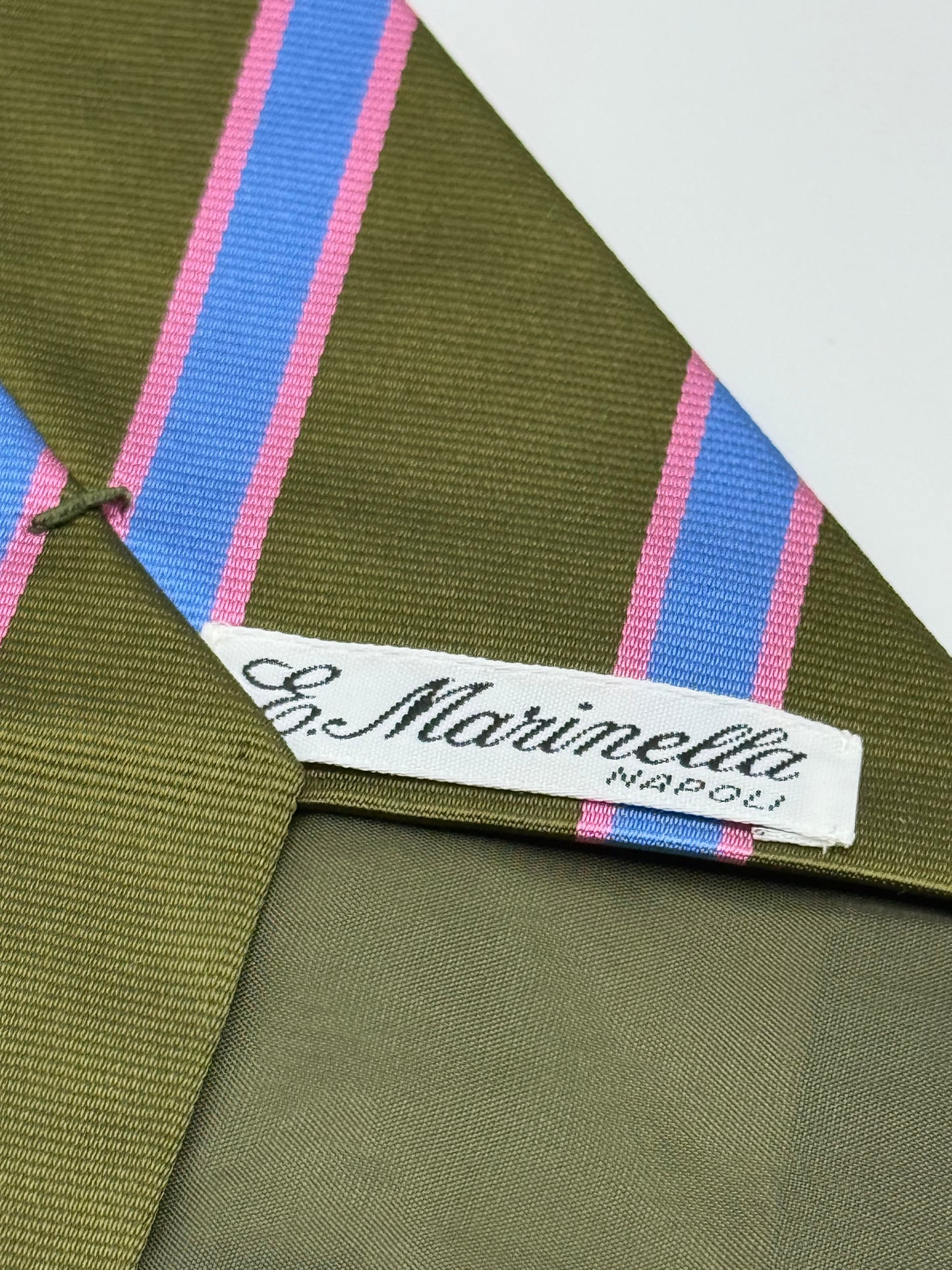 Dark green silk tie