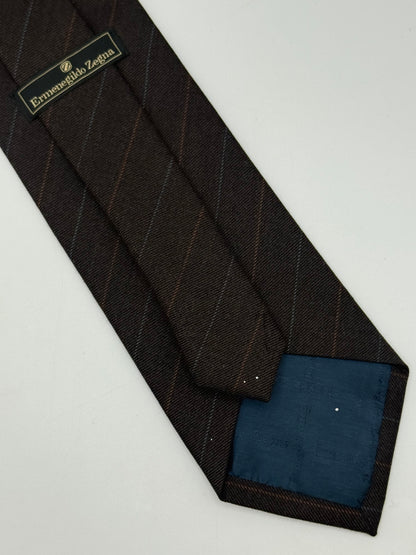 Brown wool tie
