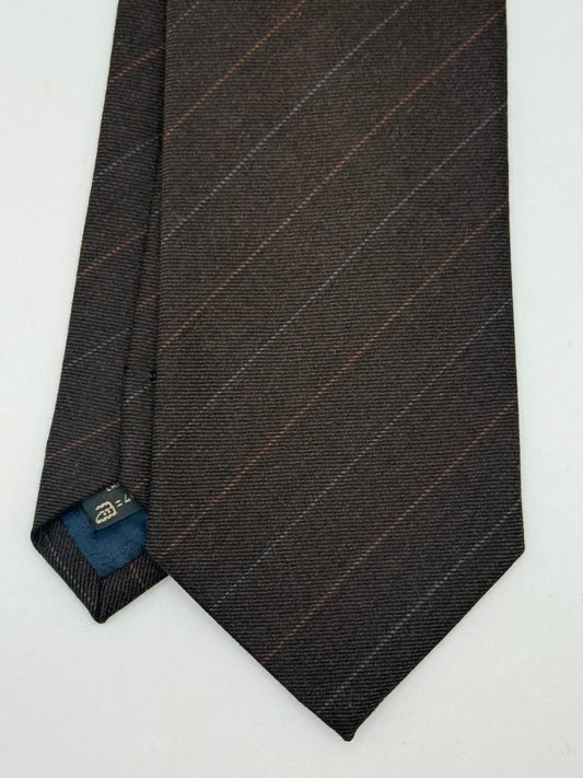 Brown wool tie