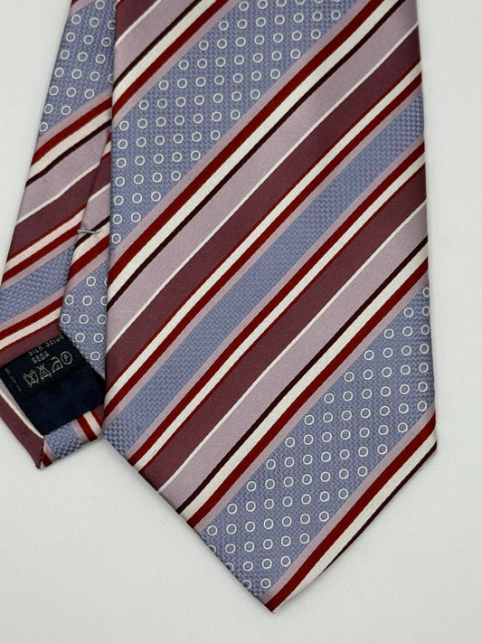 Blue jacquard silk tie
