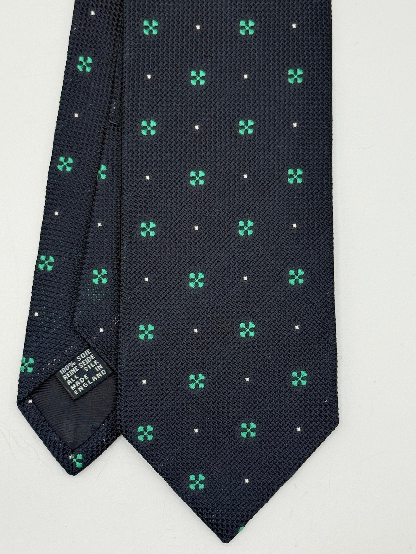 Dark blue silk tie