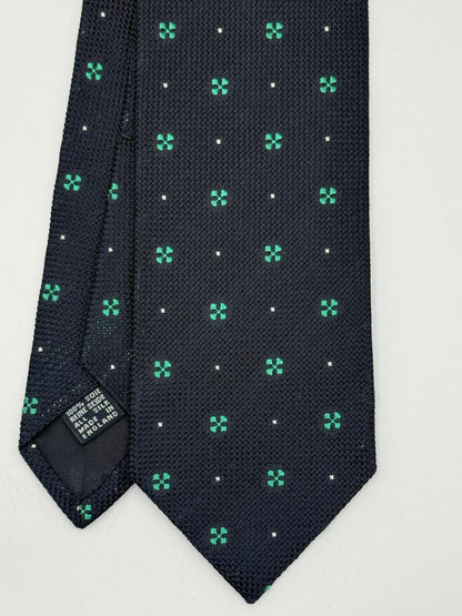 Dark blue silk tie