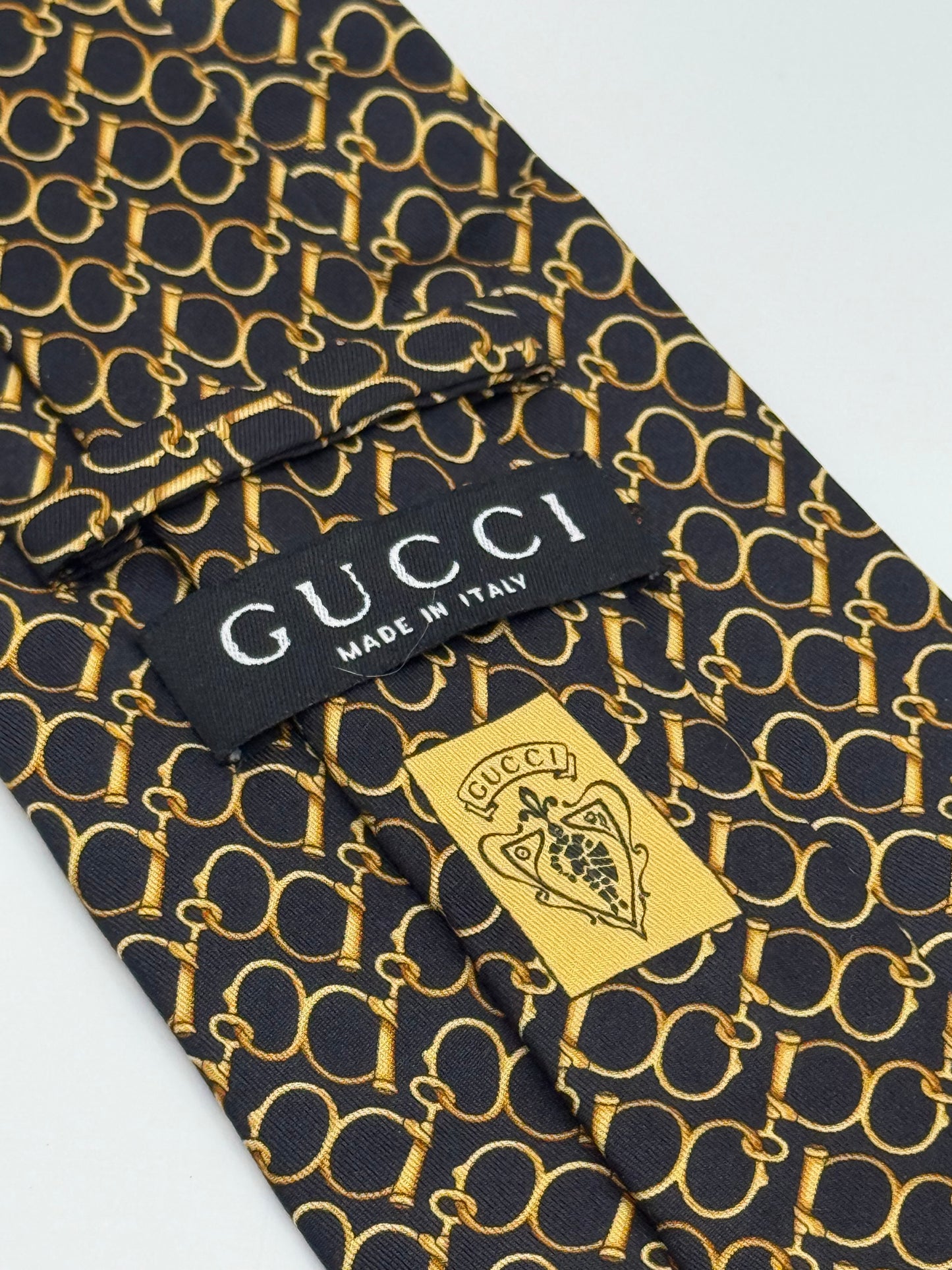 Black silk tie