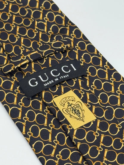 Black silk tie