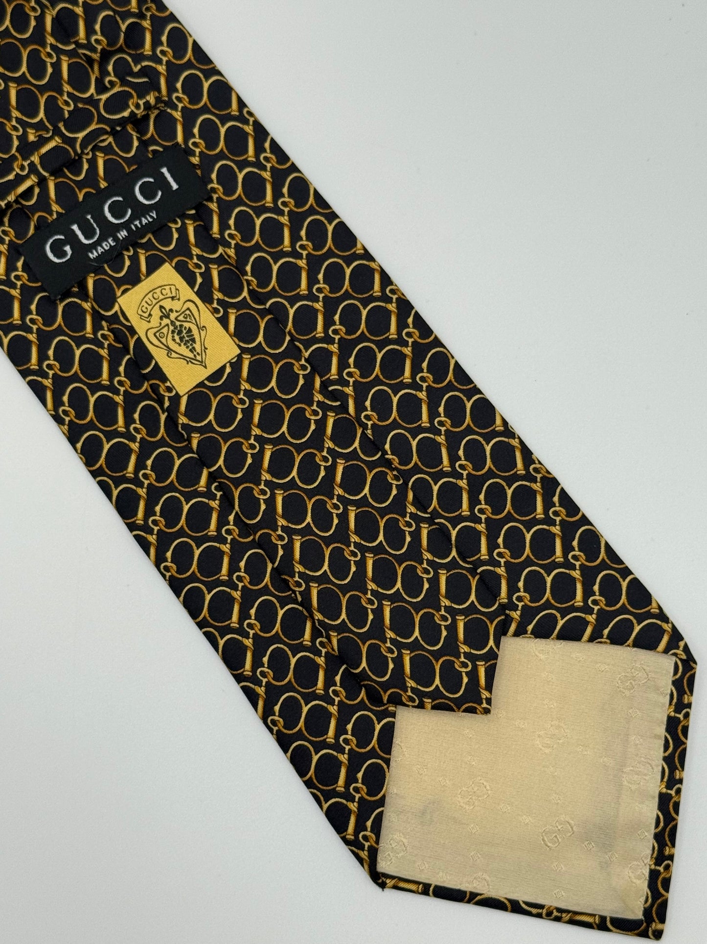 Black silk tie
