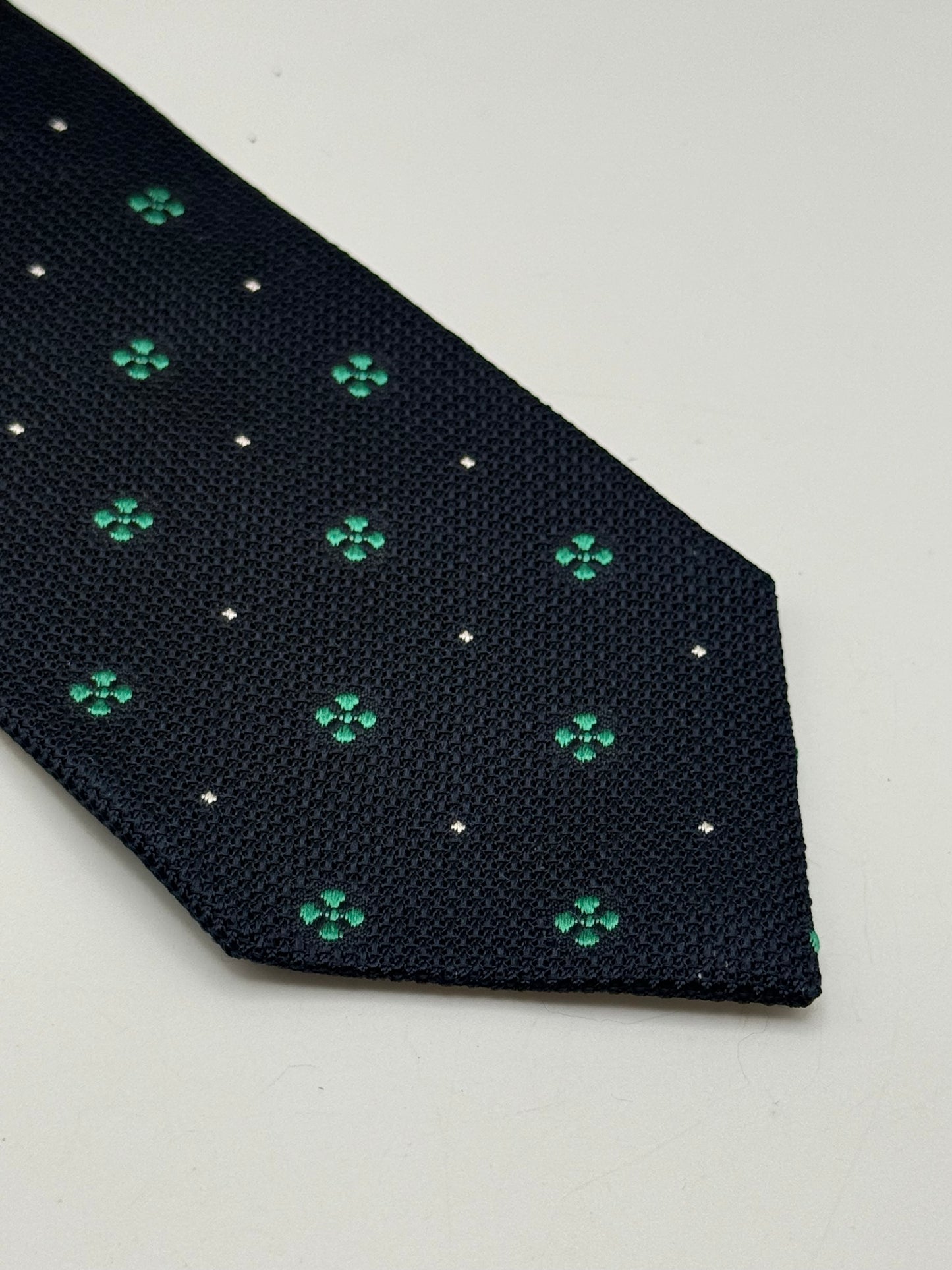 Dark blue silk tie
