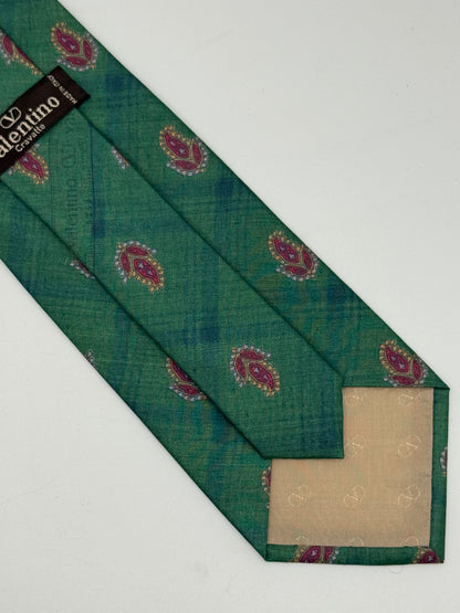 Green Sarin silk tie