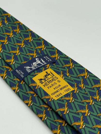 Dark blue twill silk tie limited edition