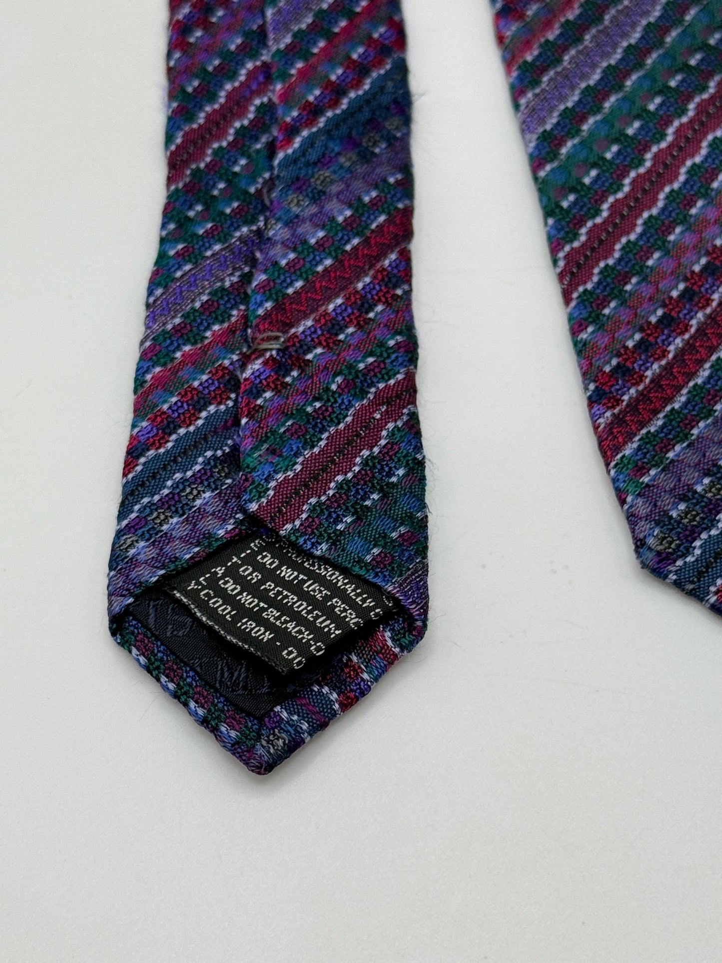 Multicor stripes jacquard silk tie