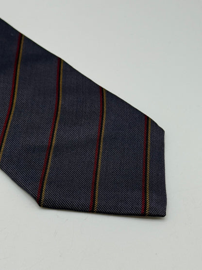 Grey silk tie