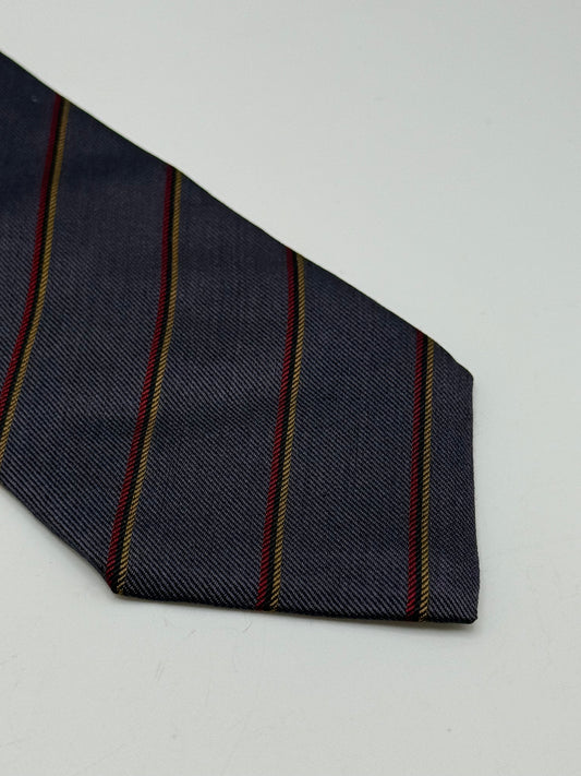 Grey silk tie
