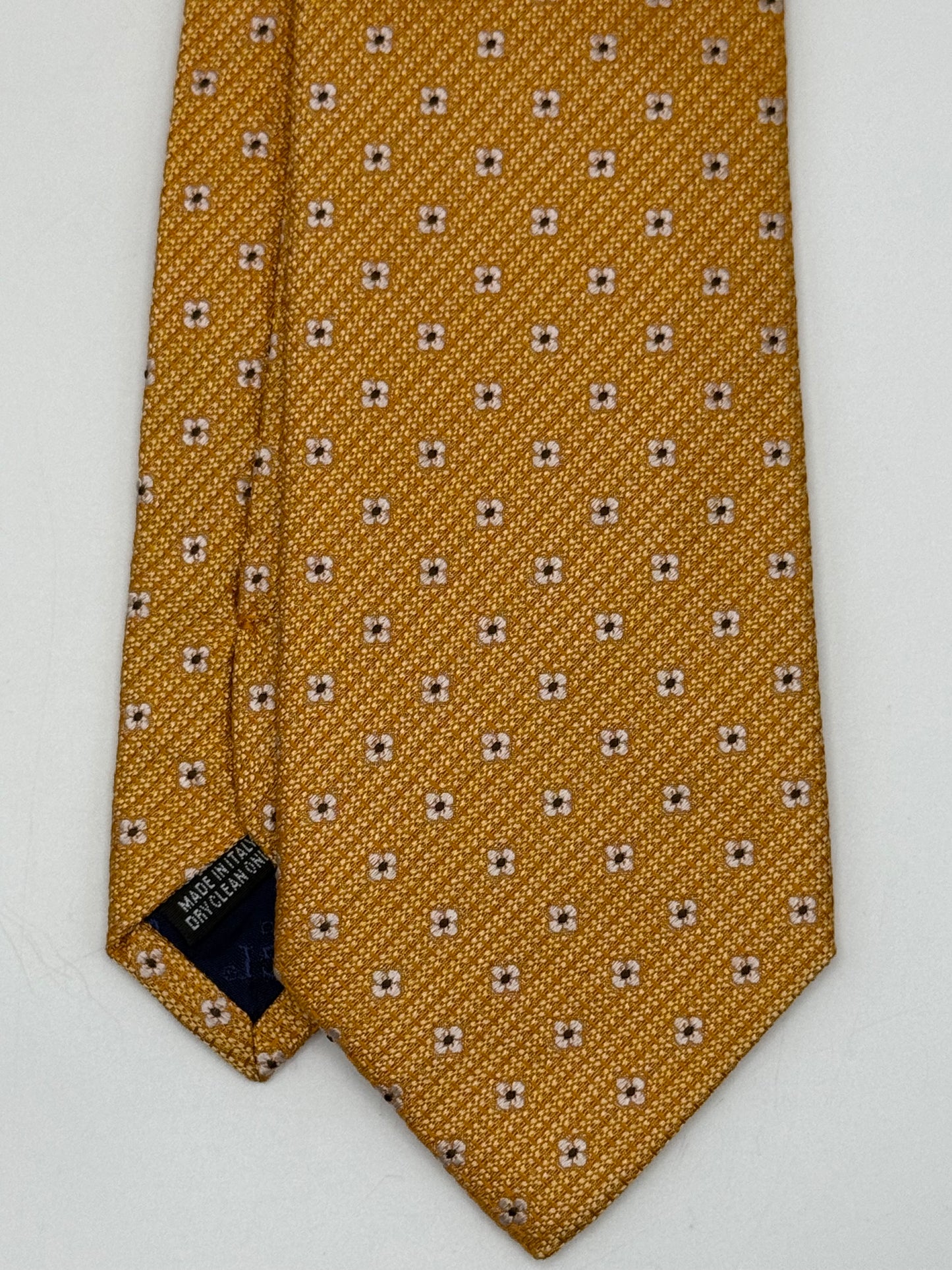 Light orange jacquard silk tie