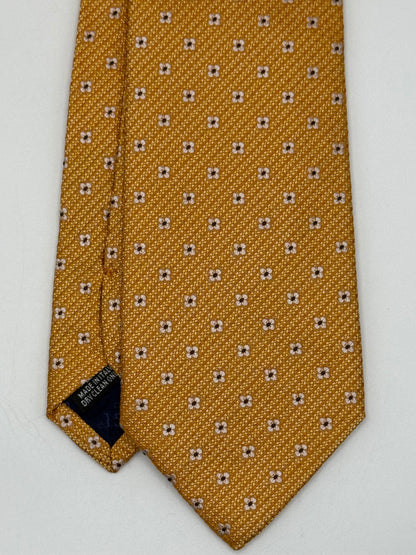 Light orange jacquard silk tie