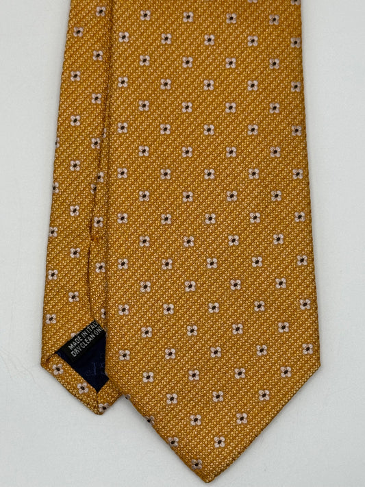 Light orange jacquard silk tie