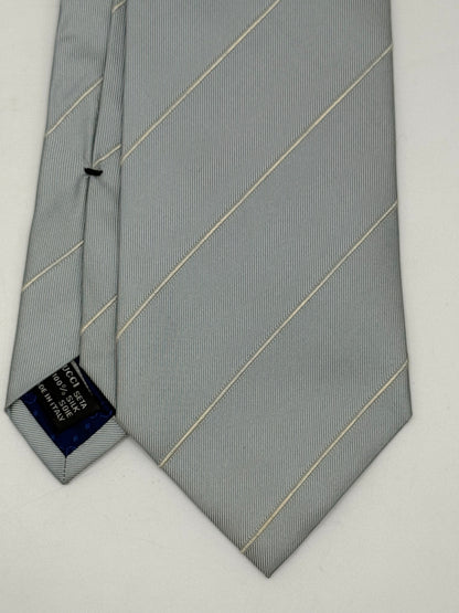 Light blue twill silk tie