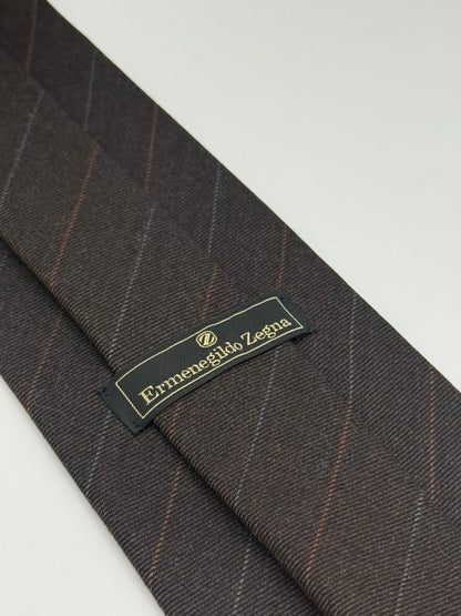 Brown wool tie