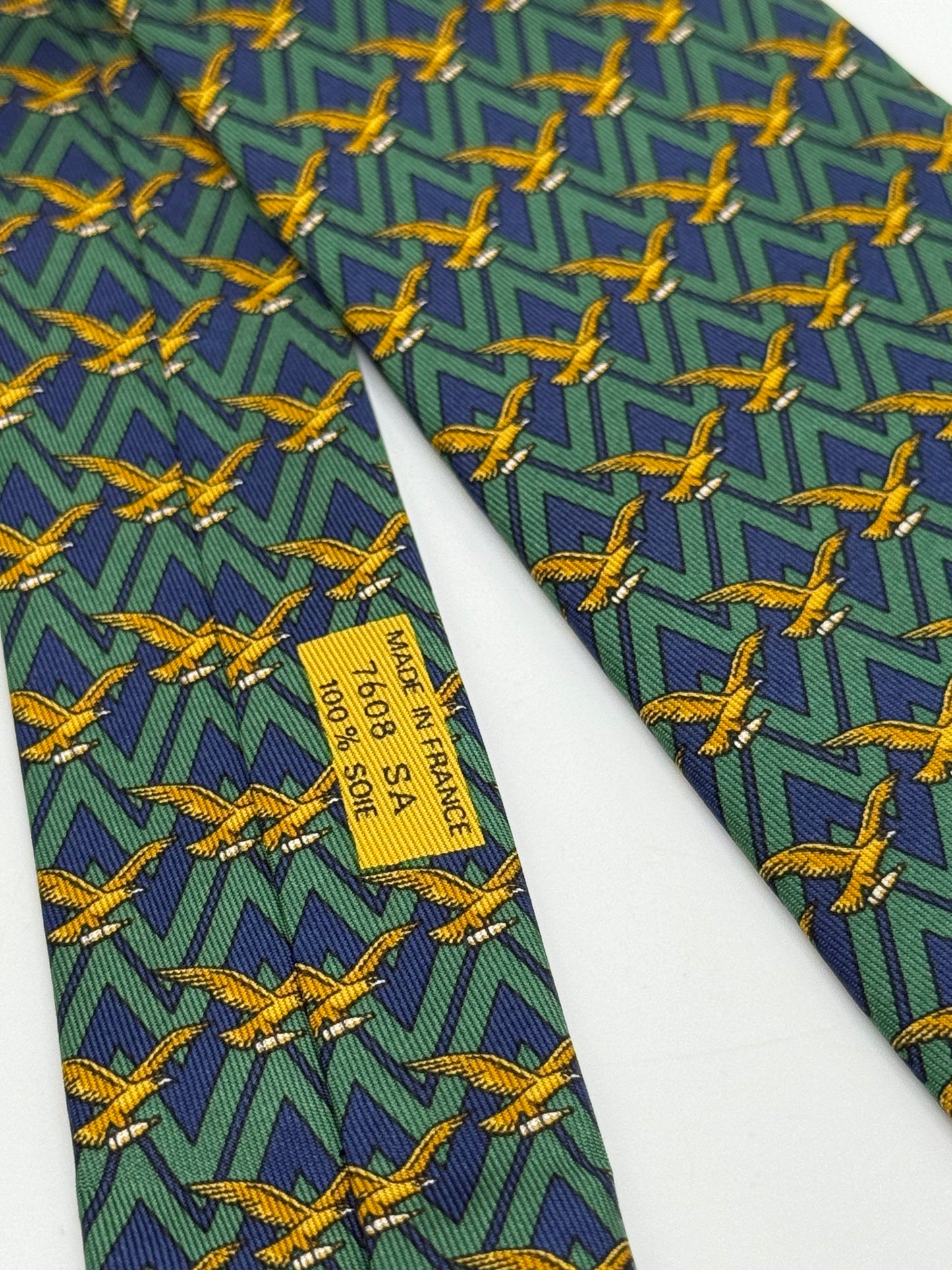 Dark blue twill silk tie limited edition